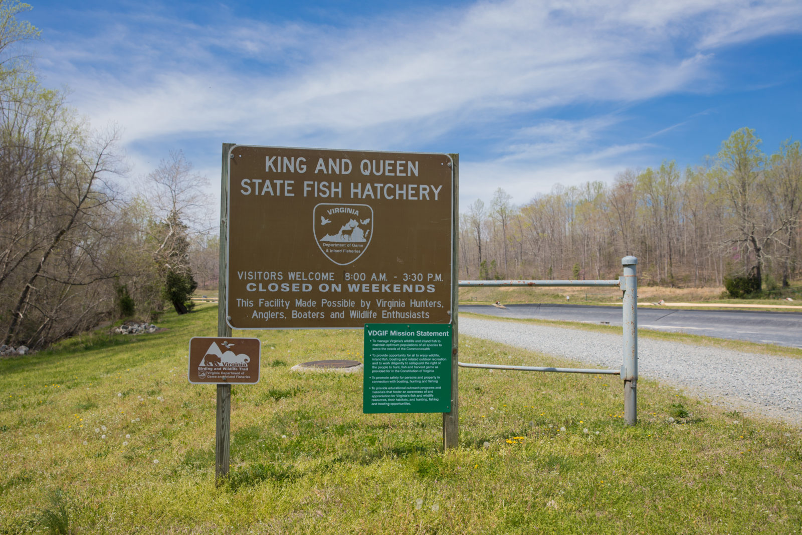 King & Queen Fish Hatchery Virginia DWR