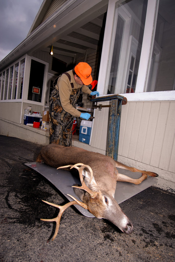 CPOs work big game check stations during the hunting season.