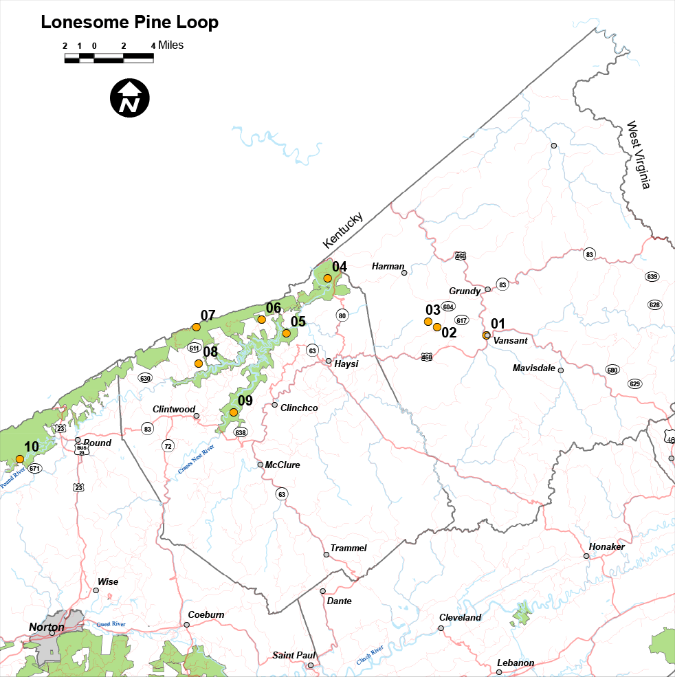 Click the image to open a PDF of the Lonesome Pine loop