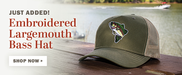 Shop now for our new largemouth bass hat!