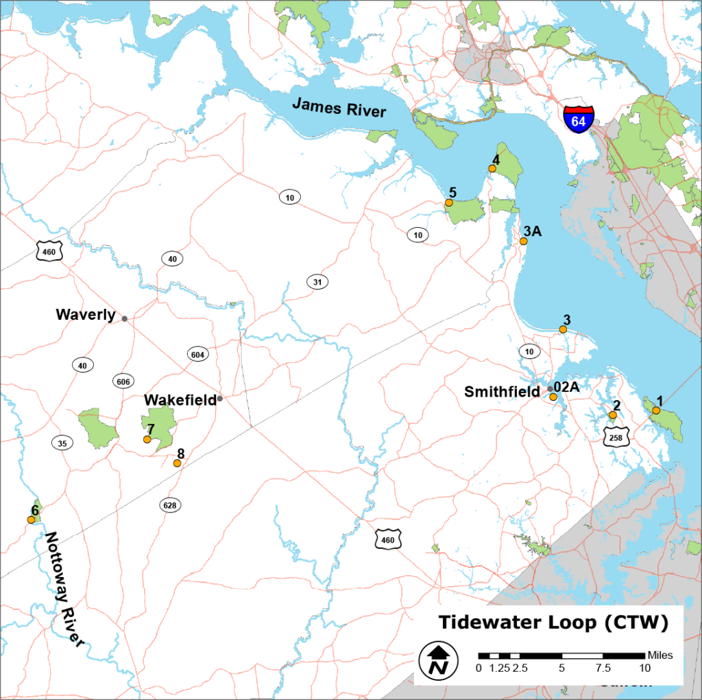 Click to open PDF of Tidewater loop map in new tab