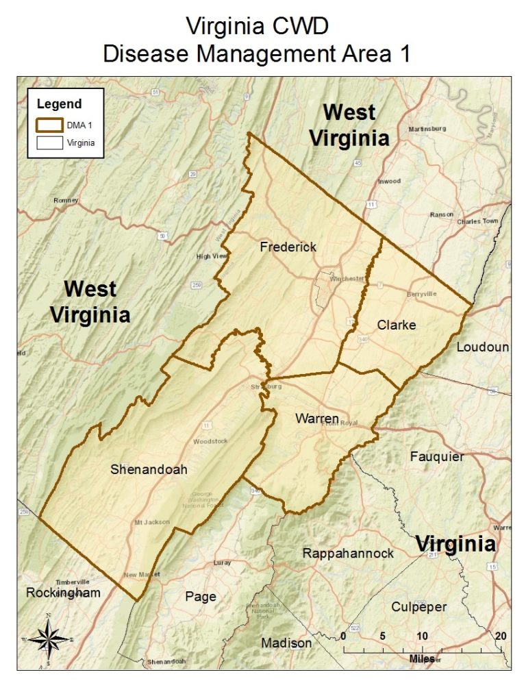 cwddiseasemanagementarea1 Virginia DWR
