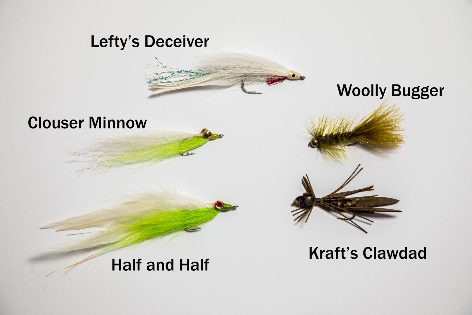 An image of streamer lures for catching smallmouth bass