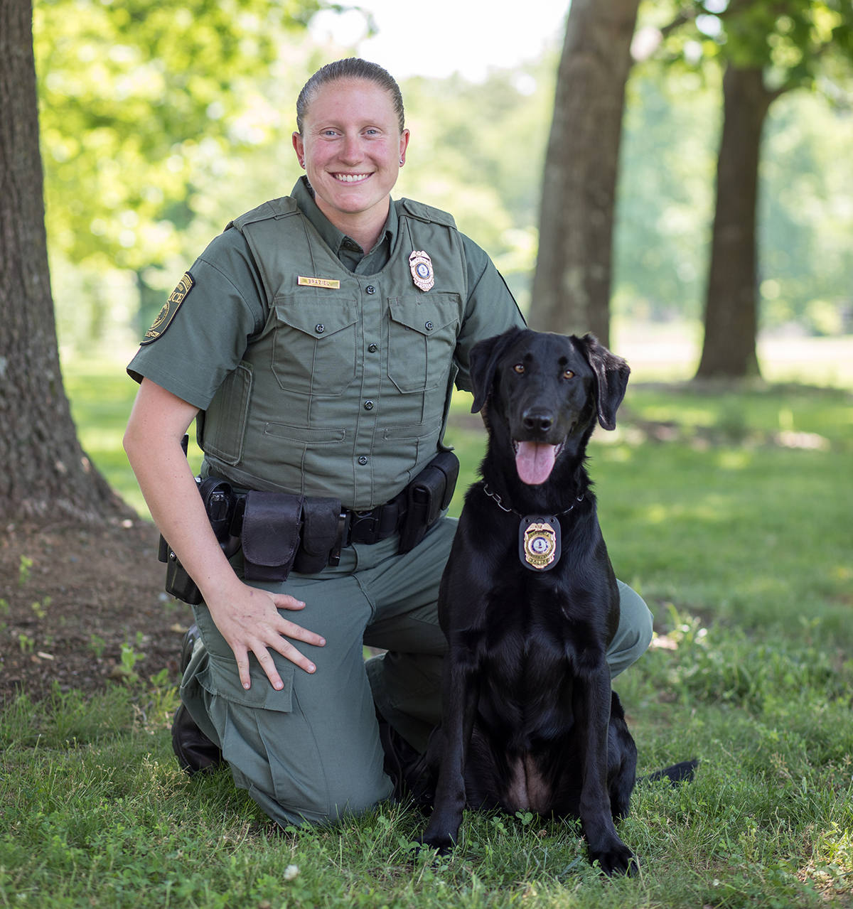CPO Bonnie Braziel and K9 Grace. Photo by Meghan Marchetti/DWR
