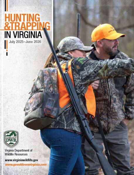 The cover of the 2025–2026 Hunting & Trapping in Virginia regulations digest