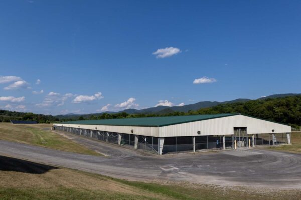Outside view of the Coursey Springs Fish Hatchery facility.