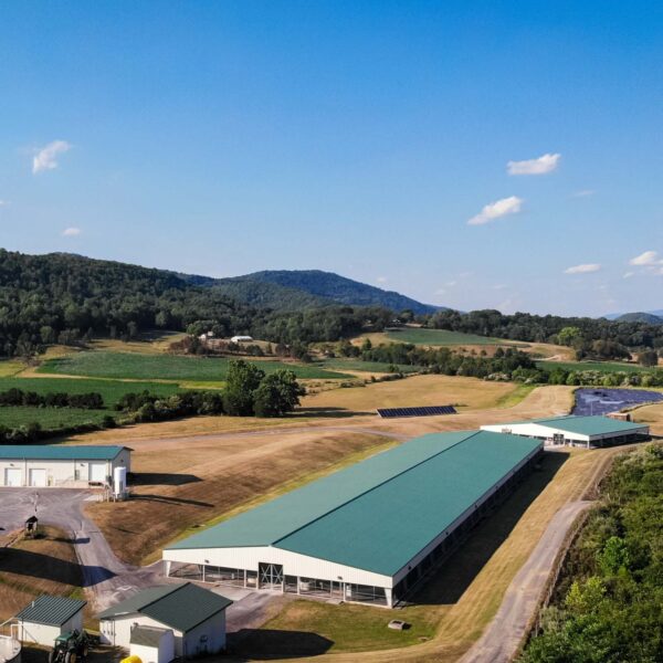 An aerial view of the Coursey Springs Hatchery