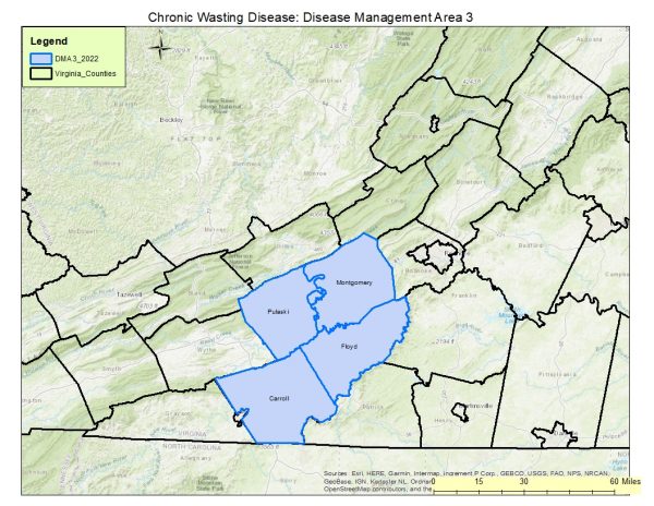 Disease Management Area 3 | Virginia DWR