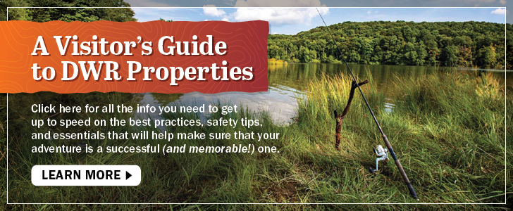 Click here for our visitor's guide to DWR properties for all the info you need to make sure your adventure is a successful one.