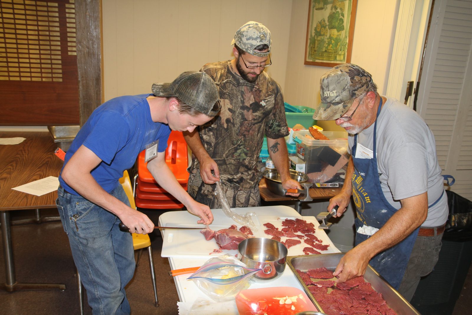 An image of a wild game cooking and butchering class