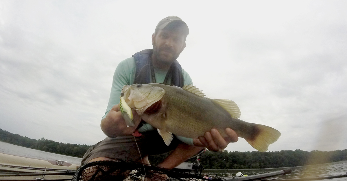 Fishing TOPWATER ONLY for GIANT Bass (River Fishing) 