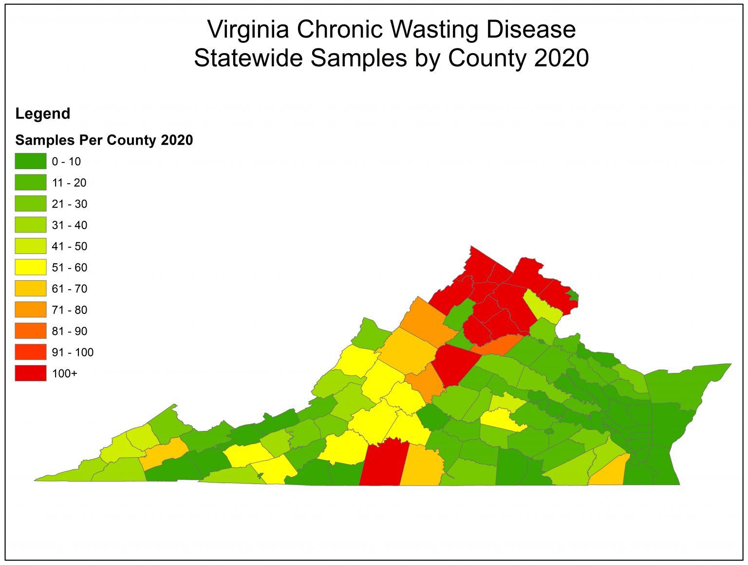Tracking Chronic Wasting Disease in Virginia Virginia DWR