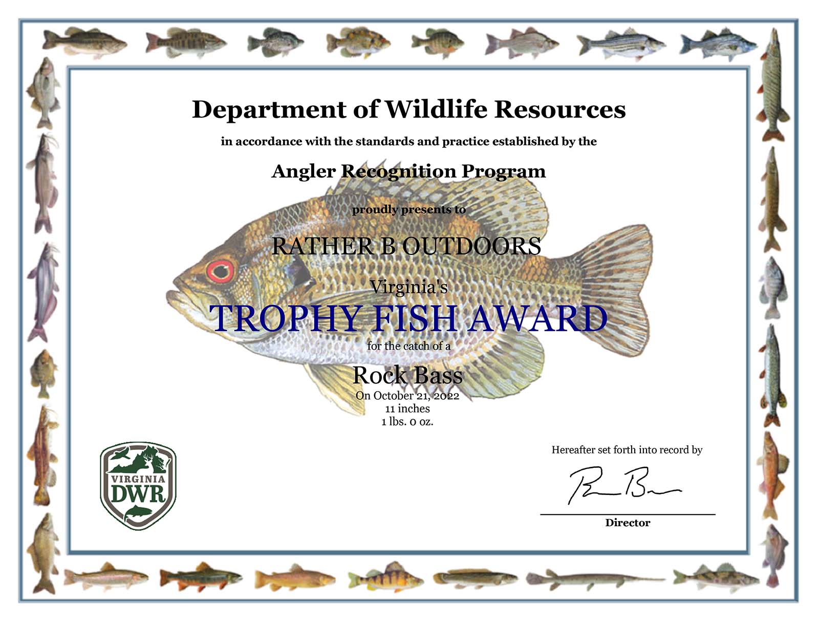 Trophy Freshwater Fish Awards