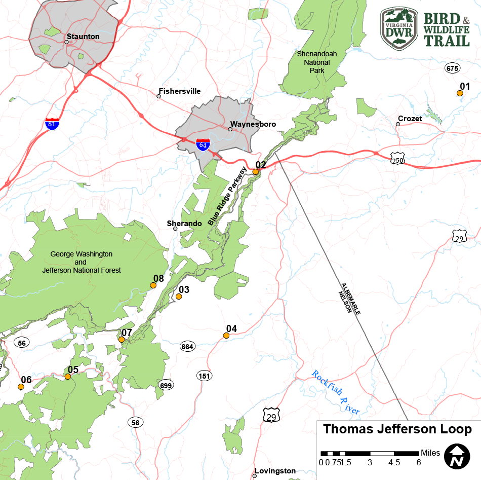 Click to open PDF of Thomas Jefferson Loop map