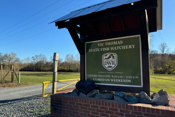 The Vic Thomas Hatchery Sign