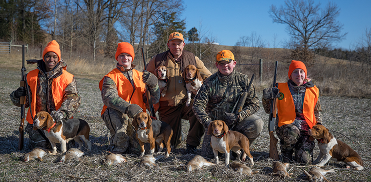 Youth Rabbit Hunt Educates and Inspires Four Young Hunters Virginia DWR