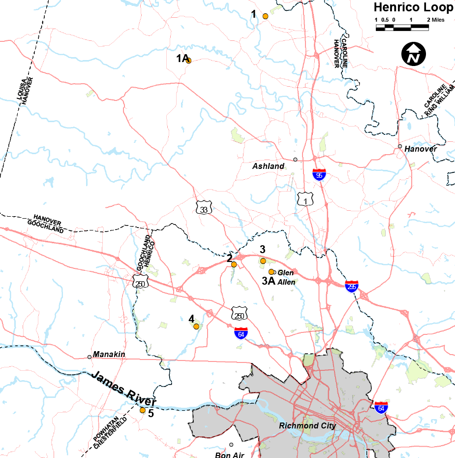 click to open PDF of Henrico loop map