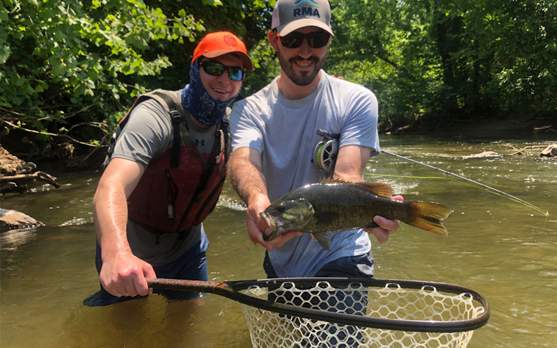Summer Smallmouth Bass Fishing in Virginia